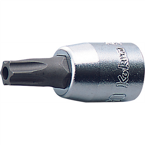 Ko-ken USA 2025.28-T27 1/4 Sq. Dr. TORX&Acirc;&reg; T27 Bit Socket - Length 28mm