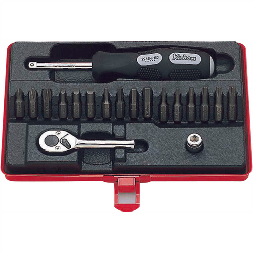 Ko-ken USA 2276 1/4 Sq. Dr. Bit set      19 pieces