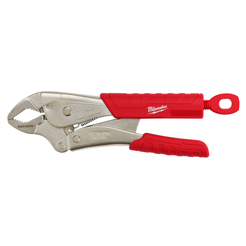 Milwaukee Tool 10 in. Curved Jaw Locking Pliers With Maxbite And Durable Grip Milwaukee Tool 10 in. Curved Jaw Locking Pliers With Maxbite And Durable Grip
