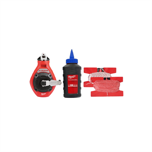 Milwaukee Tool 100 Ft. Precision Line Chalk Reel Kit with Bonus Bold Line and Blue Chalk Milwaukee Tool 100 Ft. Precision Line Chalk Reel Kit with Bonus Bold Line and Blue Chalk