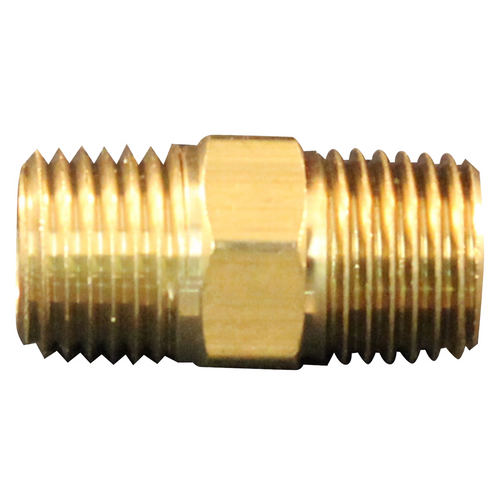 Milton Industries M. Hex Nipple, 1/4" NPT, 2/cd