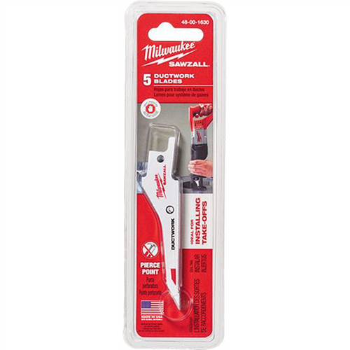 Milwaukee Tool SAWZALL Ductwork Blade - 5 PK