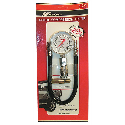 Milton Industries Compression Tester, Deluxe