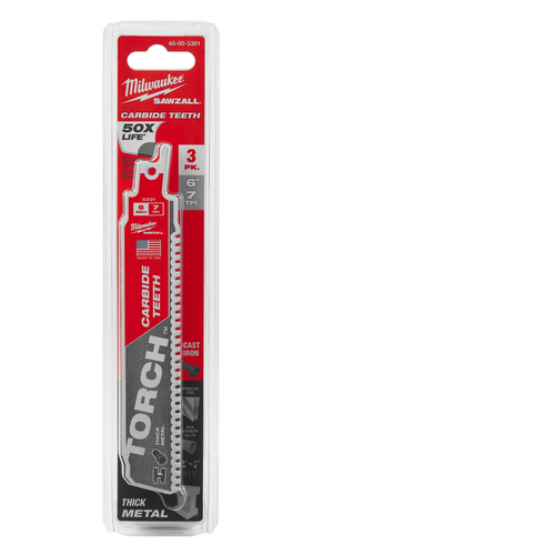 Milwaukee Tool The TORCH with CARBIDE TEETH 7T 6L 3PK