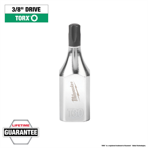 Milwaukee Tool 3/8" Drive T30 TORX Bit Socket
