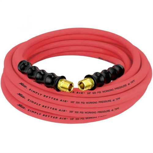 Milton Industries 3/8" x 35' Ultra Lightweight Rubber Hose (w/ 3/8" NPT ends)