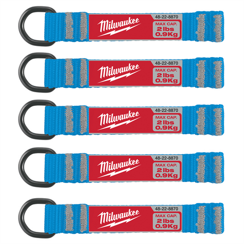 Milwaukee Tool 5pc 2lb D-Ring Web Attachment