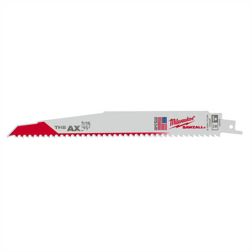 Milwaukee Tool 9" 5 TPI The AX Demolition Wood Cutting Sawzall Blade Bulk 25 Milwaukee Tool 9" 5 TPI The AX Demolition Wood Cutting Sawzall Blade Bulk 25