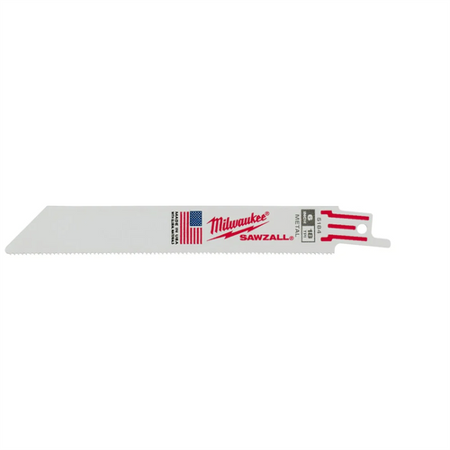 Milwaukee Tool 6" 18 TPI   SAWZALL Blades (5 Pk)