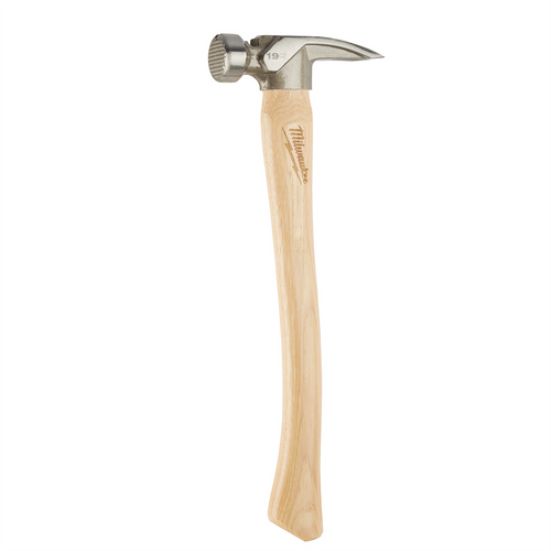 Milwaukee Tool 19oz Milled Face Hickory Handle Framing Hammer Milwaukee Tool 19oz Milled Face Hickory Handle Framing Hammer
