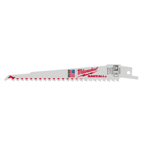 Milwaukee Tool 6" 5 TPI Wood Cutting Sawzall Blades Bulk 10 Milwaukee Tool 6" 5 TPI Wood Cutting Sawzall Blades Bulk 10