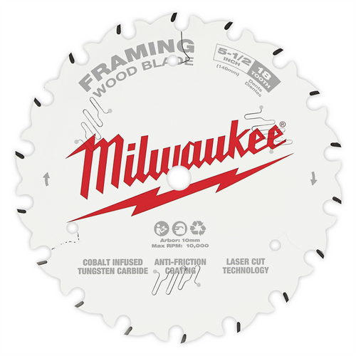Milwaukee Tool Circular Saw Framing Blade 5-1/2" 18T Milwaukee Tool Circular Saw Framing Blade 5-1/2" 18T