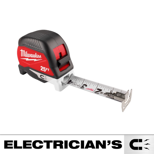Milwaukee Tool 25ft Electrician Feets Magnetic Tape Measure Milwaukee Tool 25ft Electrician Feets Magnetic Tape Measure