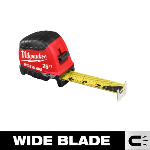 Milwaukee Tool 25ft Wide Blade Magnetic Tape Measure Milwaukee Tool 25ft Wide Blade Magnetic Tape Measure