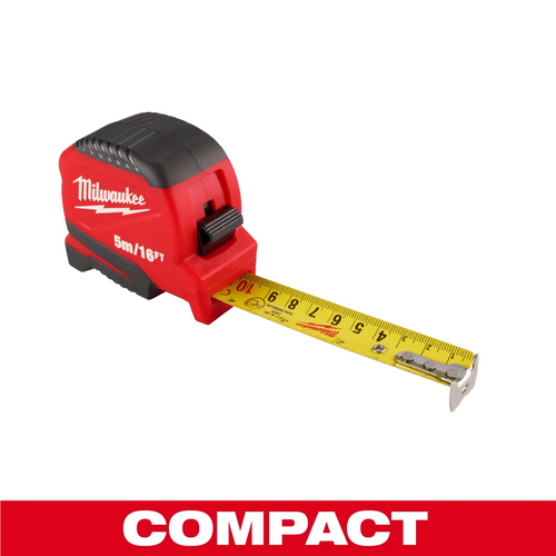 Milwaukee Tool 5m/16ft Compact Tape Measure Milwaukee Tool 5m/16ft Compact Tape Measure