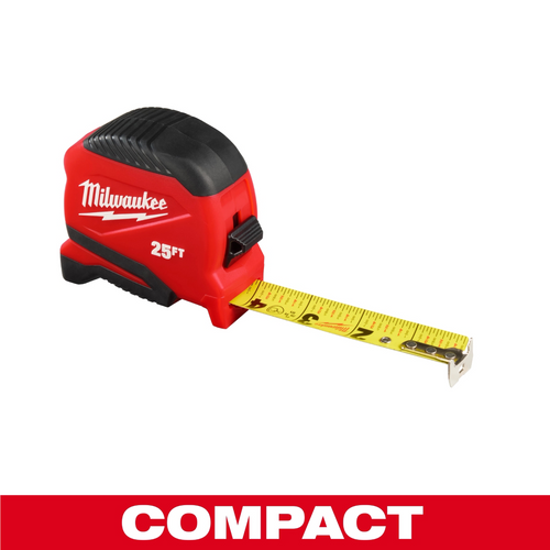 Milwaukee Tool 25ft Compact Tape Measure Milwaukee Tool 25ft Compact Tape Measure