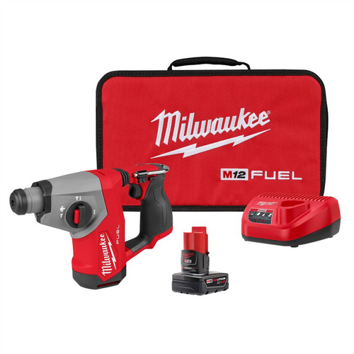 Milwaukee Tool M12 FUEL 5/8 Inch SDS Plus Rotary Hammer Kit Milwaukee Tool M12 FUEL 5/8 Inch SDS Plus Rotary Hammer Kit