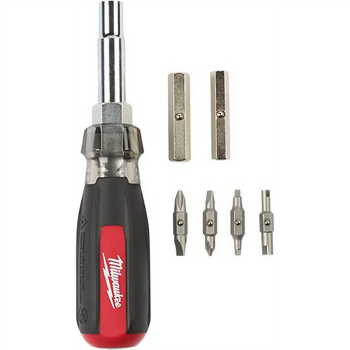Milwaukee Tool 13in1 Cushion Grip Screwdriver with Schrader Bit Milwaukee Tool 13in1 Cushion Grip Screwdriver with Schrader Bit