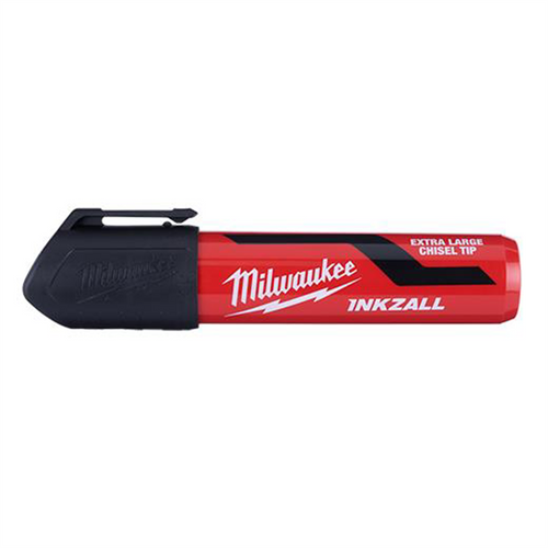 Milwaukee Tool INKZALL (12) Extra Large Chisel Tip Black Marker