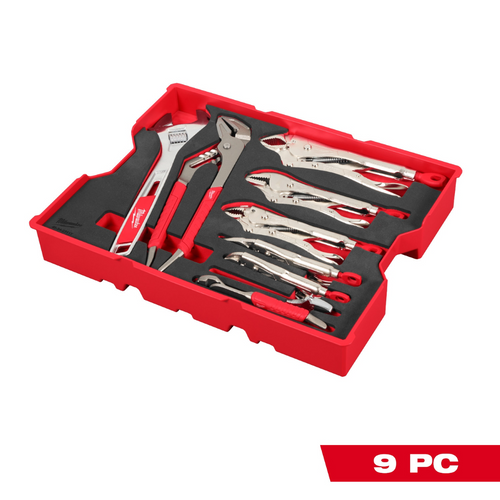 Milwaukee Tool 9 Piece Pliers and Wrench Set with Tray for PACKOUT Drawers Milwaukee Tool 9 Piece Pliers and Wrench Set with Tray for PACKOUT Drawers