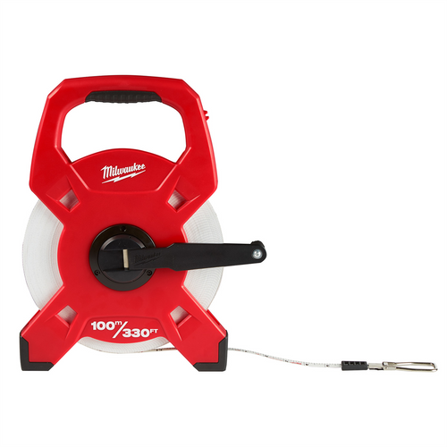 Milwaukee Tool 100m/330ft Fiberglass Open Reel Long Tape Measure