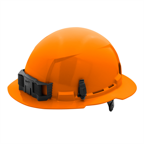 Milwaukee Tool BOLT Orange Full Brim Hard Hat w/6pt Ratcheting Suspension (USA) - Type 1, Class E