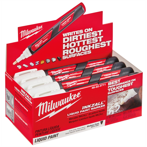Milwaukee Tool INKZALL White Liquid Paint Marker