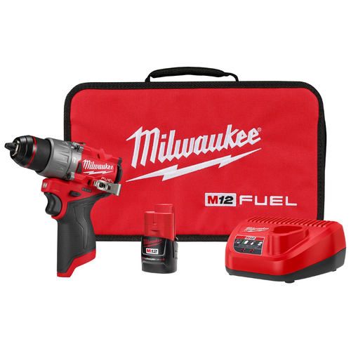 Milwaukee Tool M12 FUEL 1/2 Hammer Drill/Driver Kit Milwaukee Tool M12 FUEL 1/2 Hammer Drill/Driver Kit