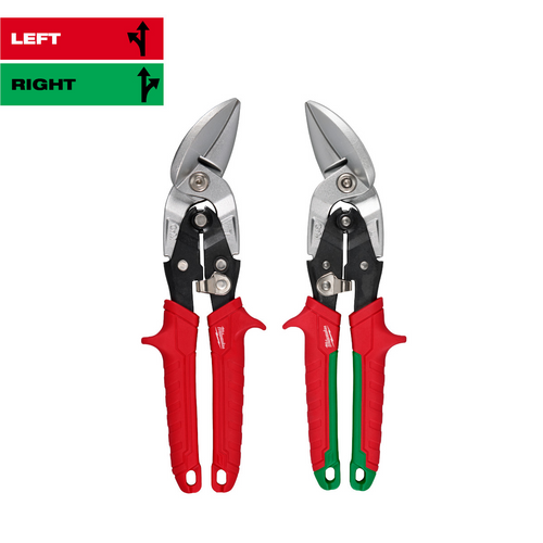 Milwaukee Tool 2 PIece Offset Aviation Snip Set Milwaukee Tool 2 PIece Offset Aviation Snip Set