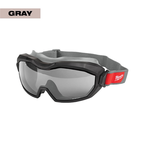 Milwaukee Tool Non-Vented Goggle - Gray Dual Coat Lens