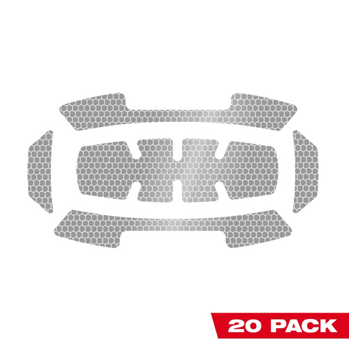Milwaukee Tool 20 PACK 5PC BOLT Reflective Sticker Set - Silver