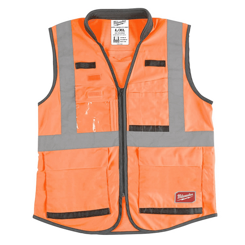 Milwaukee Tool Hi Vis Orange Prfrm Sfty Vest-L/XL