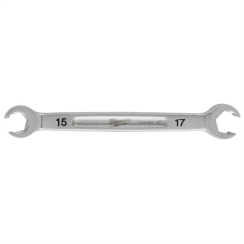 Milwaukee Tool 15mm X 17mm Double End Flare Nut Wrench Milwaukee Tool 15mm X 17mm Double End Flare Nut Wrench