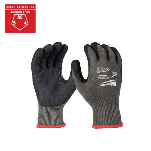 Milwaukee Tool (1) Cut Level 5 Nitrile Dipped Gloves - L (48-73-8652E)