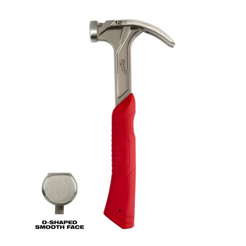 Milwaukee Tool 12oz Smooth Face Hybrid Claw Finish Hammer Milwaukee Tool 12oz Smooth Face Hybrid Claw Finish Hammer