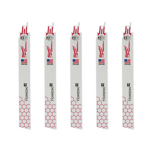 Milwaukee Tool 9" 14 TPI The Torch SAWZALL Blades (5 Pk) Milwaukee Tool 9" 14 TPI The Torch SAWZALL Blades (5 Pk)
