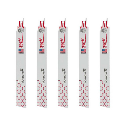 Milwaukee Tool 9" 18 TPI  The Torch SAWZALL Blades (5 Pk)