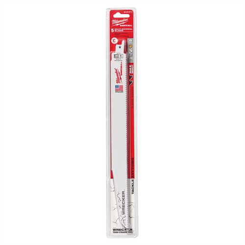 Milwaukee Tool The WRECKER Multi-Material SAWZALL Blade 12" 7/11TPI BULK 25