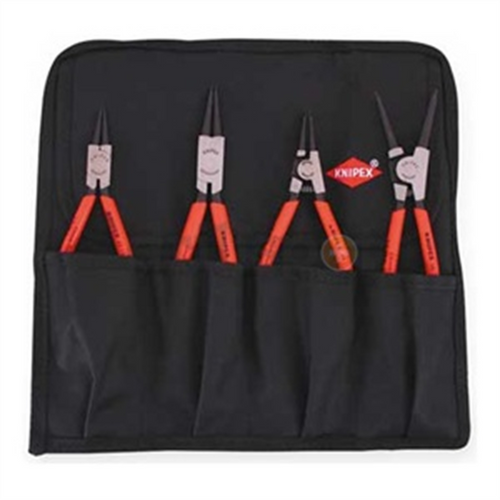 KNIPEX 4 PC SNAP RING SET, INT/EXT STRAIGHT KNIPEX 4 PC SNAP RING SET, INT/EXT STRAIGHT