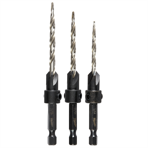 Milwaukee Tool 4 Pc Countersink Drill Bit Set Milwaukee Tool 4 Pc Countersink Drill Bit Set