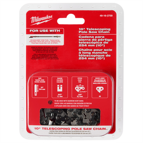 Milwaukee Tool 10" Telescoping Pole Saw Chain Milwaukee Tool 10" Telescoping Pole Saw Chain