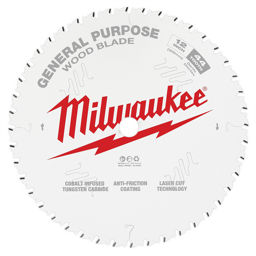Milwaukee Tool 12" 44T General Purpose Circular Saw Blade Milwaukee Tool 12" 44T General Purpose Circular Saw Blade