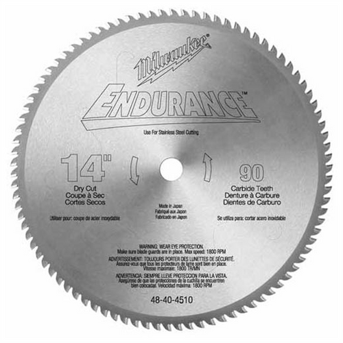 Milwaukee Tool 14" Thin Metal Cutting Circular Saw Blade