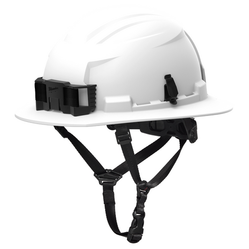 Milwaukee Tool BOLT White Full Brim Safety Helmet &hyphen; Type 2, Class E