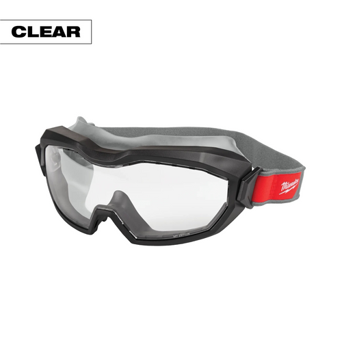 Milwaukee Tool Non-Vented Goggles - Clear Dual Coat Lens