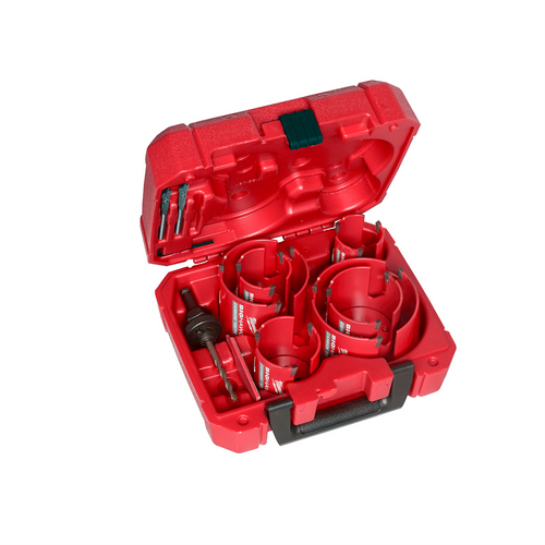 Milwaukee Tool 10 PC BIG HAWG with Carbide Teeth Hole Saw Kit Milwaukee Tool 10 PC BIG HAWG with Carbide Teeth Hole Saw Kit