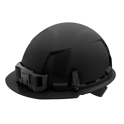 Milwaukee Tool BOLT Black Front Brim Vented Hard Hat w/4pt Ratcheting Suspension (USA) - Type 1, Class C
