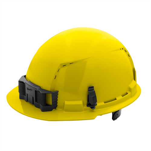 Milwaukee Tool BOLT Yellow Front Brim Vented Hard Hat w/6pt Ratcheting Suspension (USA) - Type 1, Class C