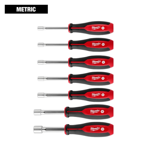 Milwaukee Tool 7pc Metric HollowCore Nut Driver Set Milwaukee Tool 7pc Metric HollowCore Nut Driver Set