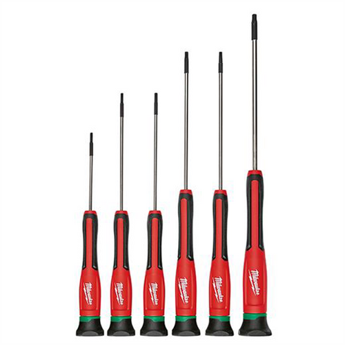 Milwaukee Tool 6 PC TORX Precision Screwdriver Set w/ Case Milwaukee Tool 6 PC TORX Precision Screwdriver Set w/ Case